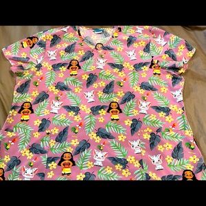 Disney Moana Scrub Top 3xl